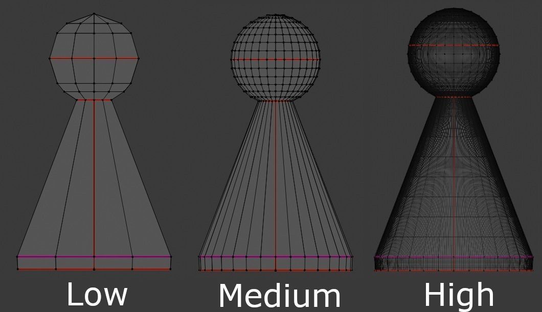 Traditional Board Game Marker Low-poly 3D model_2