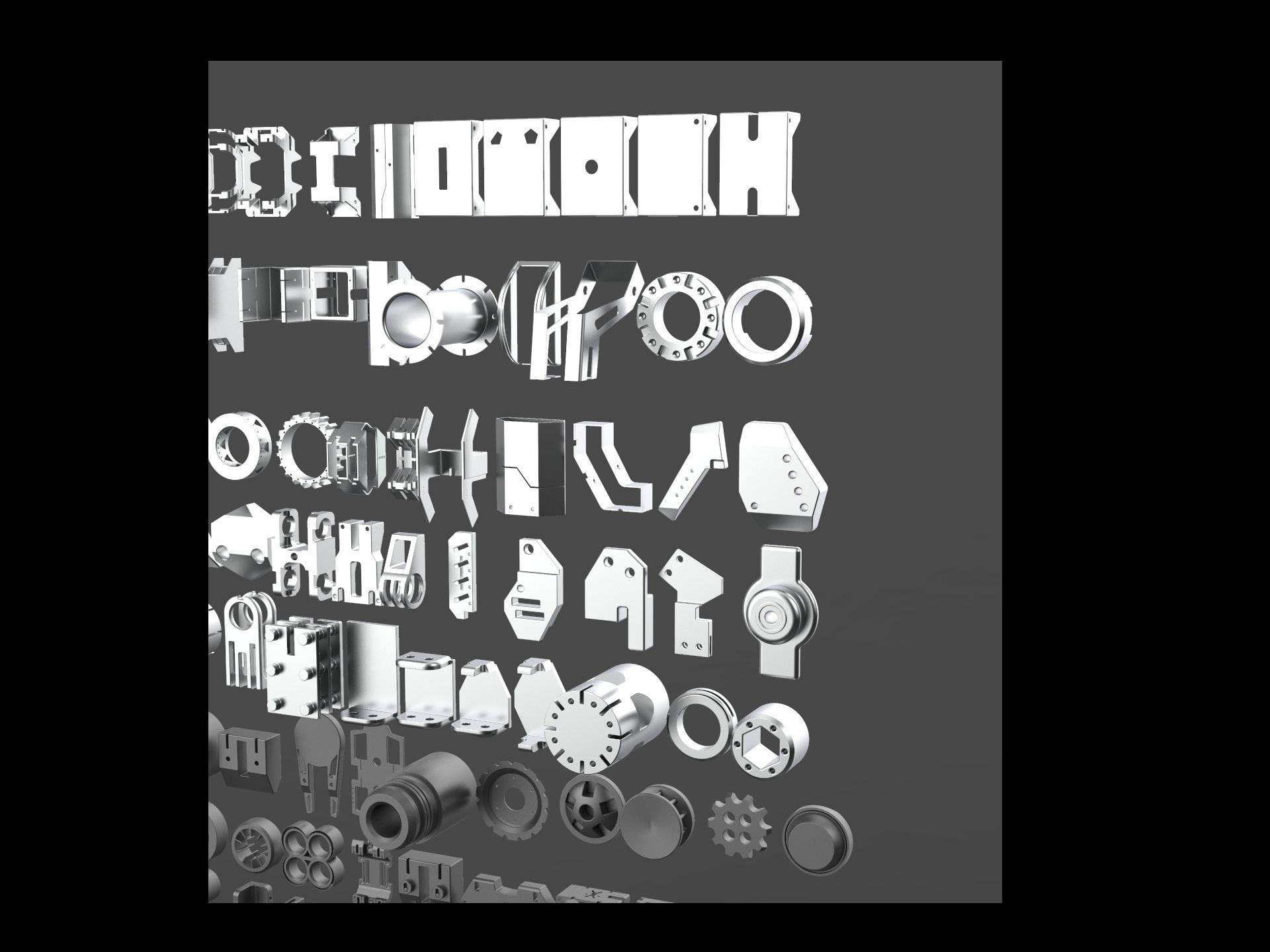 Kitbash hard surface big pack automatic 3D model_6