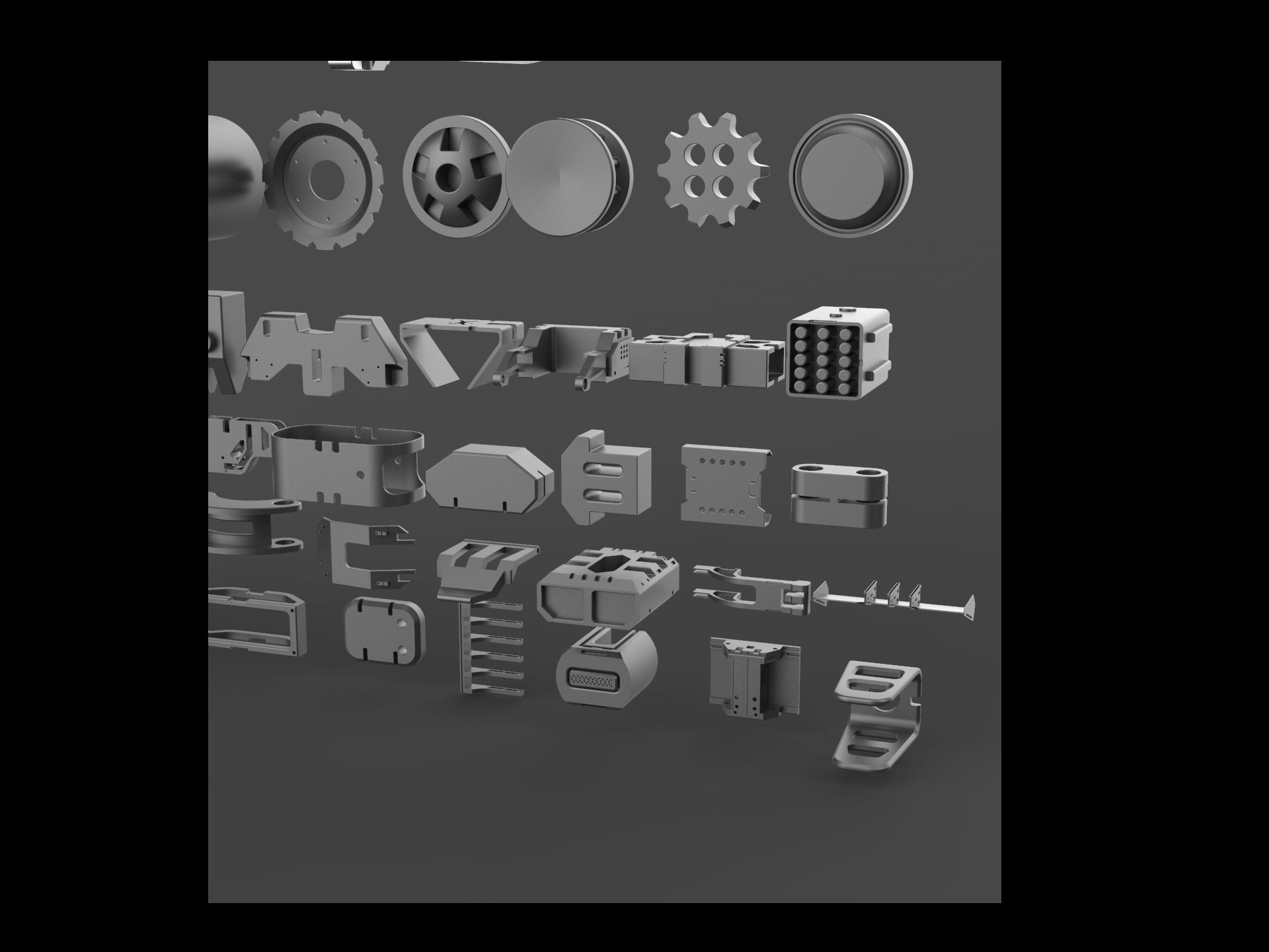 Kitbash hard surface big pack automatic 3D model_4