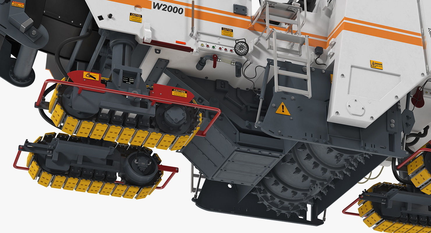 Asphalt Milling Machine Wirtgen W2000 Clean 3D model_13