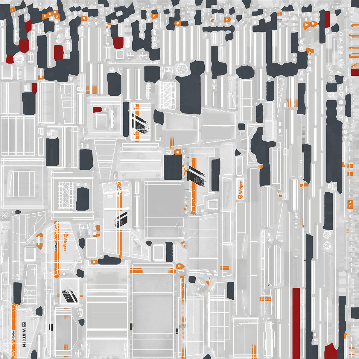 Asphalt Milling Machine Wirtgen W2000 Clean 3D model_19
