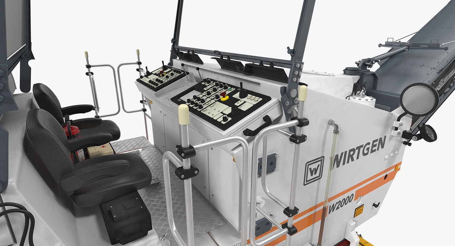 Asphalt Milling Machine Wirtgen W2000 Clean 3D model_8