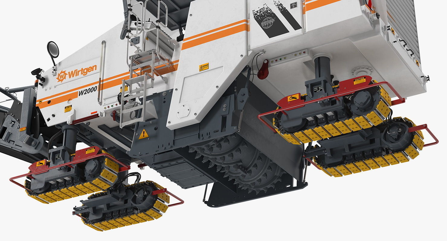 Asphalt Milling Machine Wirtgen W2000 Clean 3D model_12