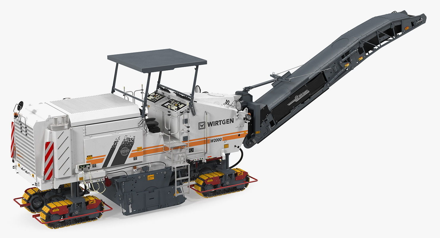 Asphalt Milling Machine Wirtgen W2000 Clean 3D model_5