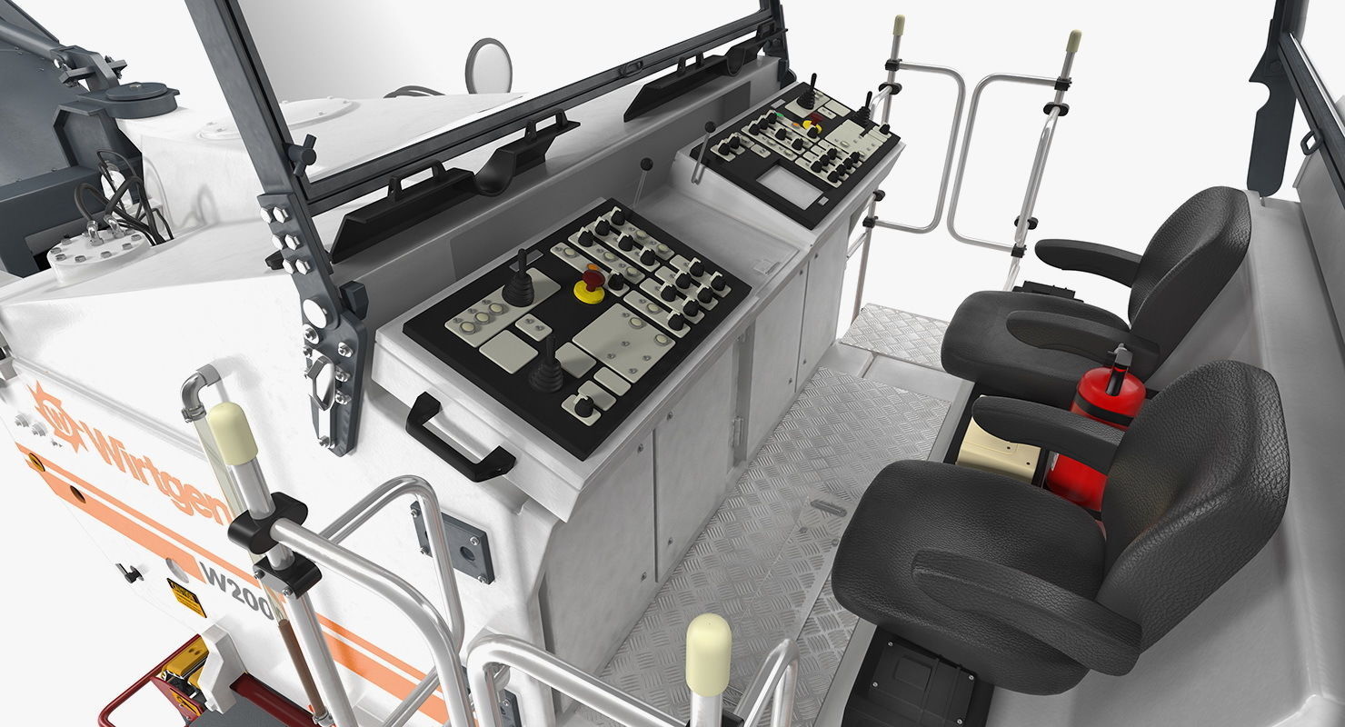 Asphalt Milling Machine Wirtgen W2000 Clean 3D model_9