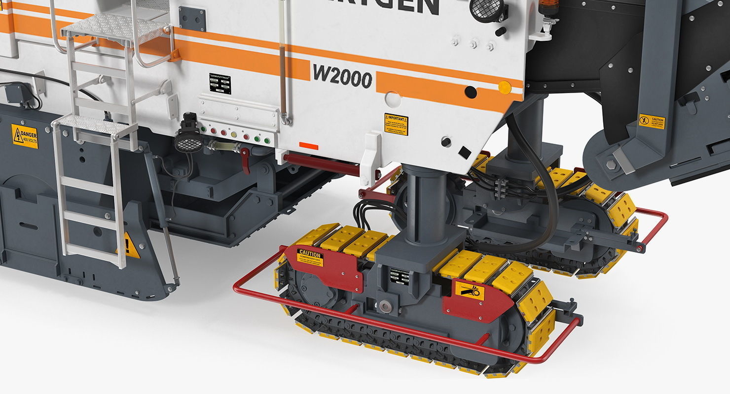 Asphalt Milling Machine Wirtgen W2000 Clean 3D model_10