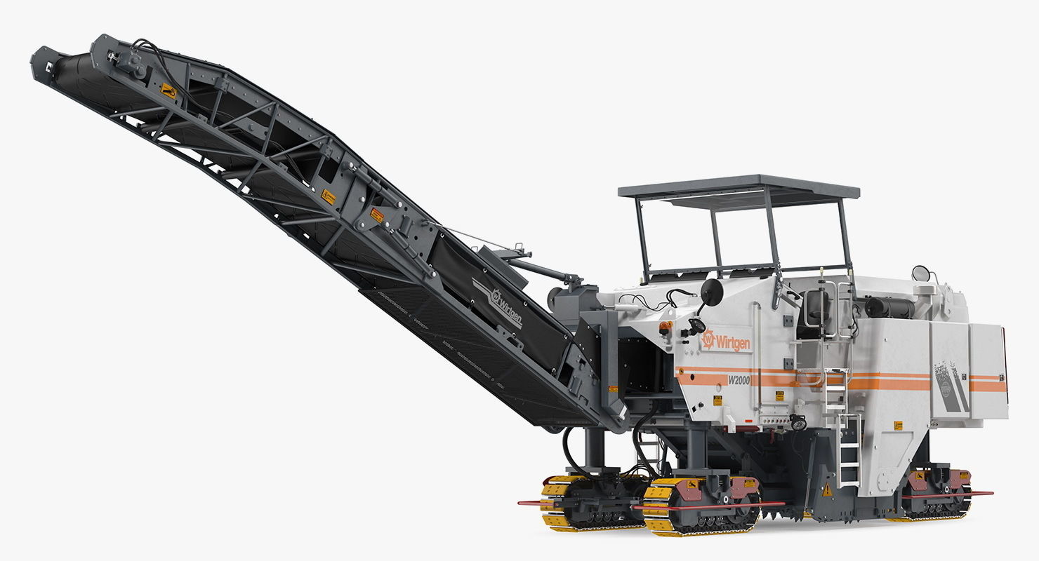Asphalt Milling Machine Wirtgen W2000 Clean 3D model_3
