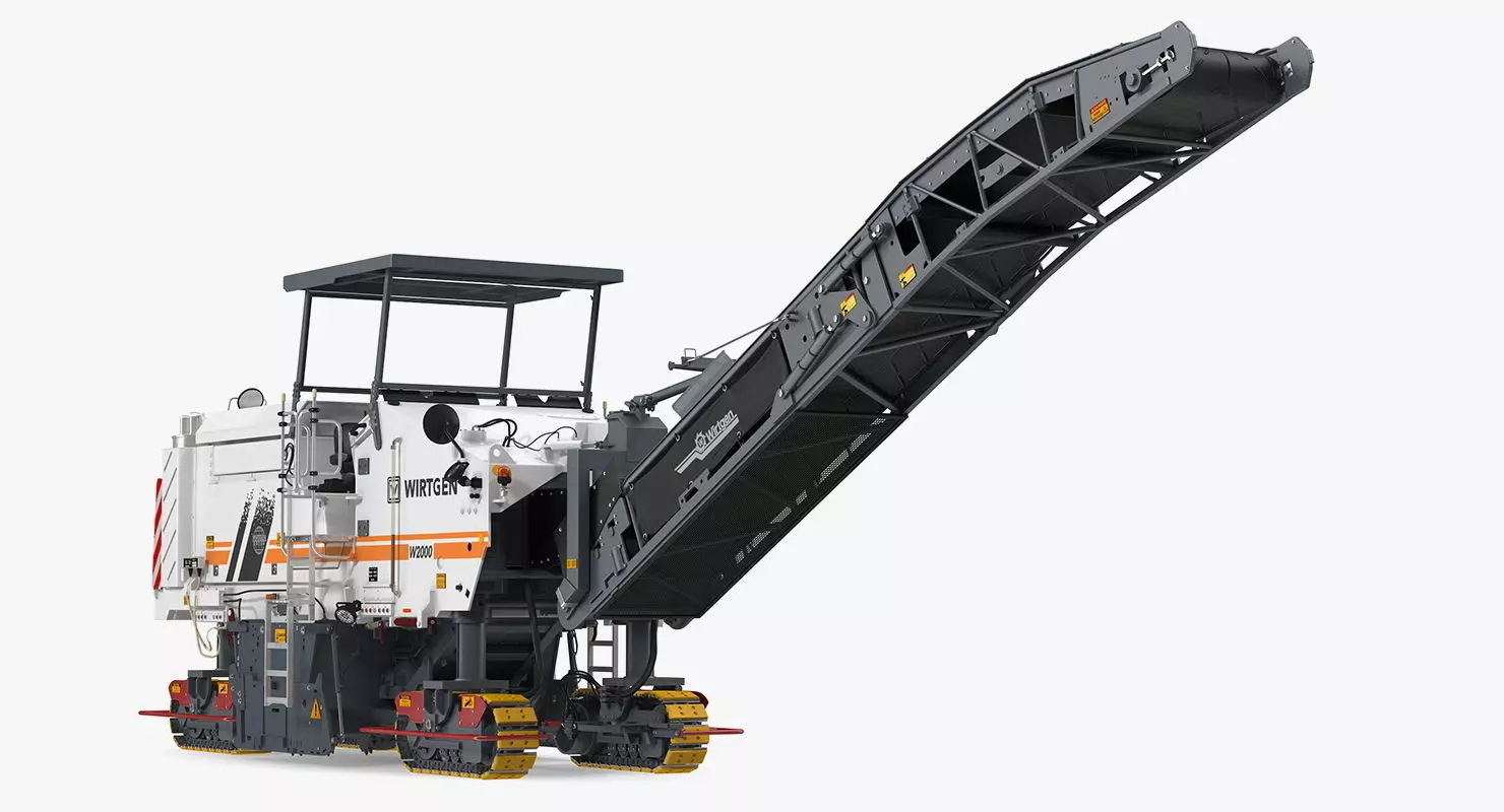 Asphalt Milling Machine Wirtgen W2000 Clean 3D model_0