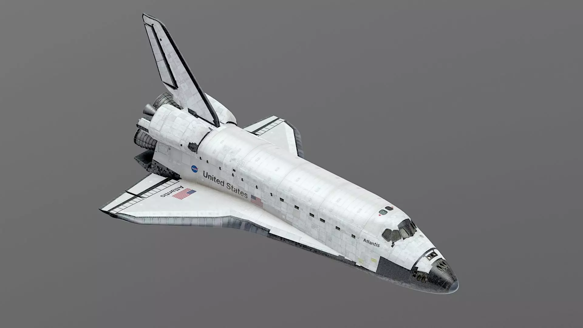 SPACE SHUTTLE Atlantis Exterior Only 3D model