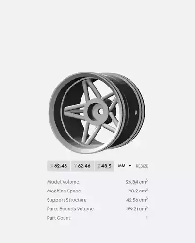 Star Rim print file 3D print model
