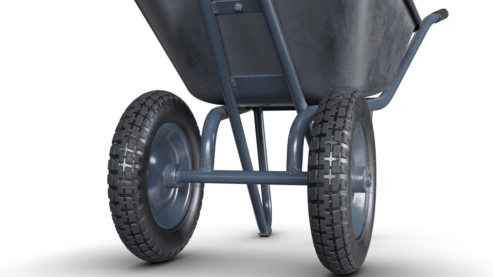 Wheelbarrow Gray 3D model_2