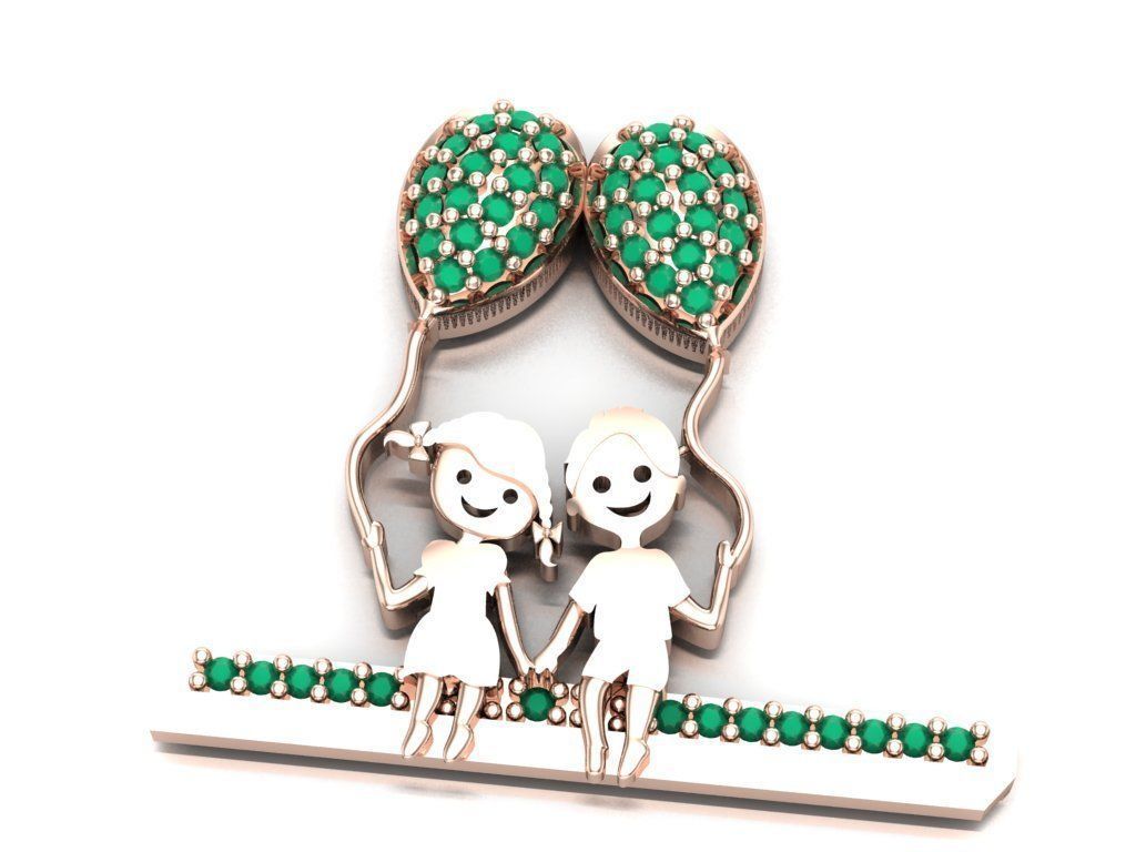 Boy Girl Baby 3D print model_1