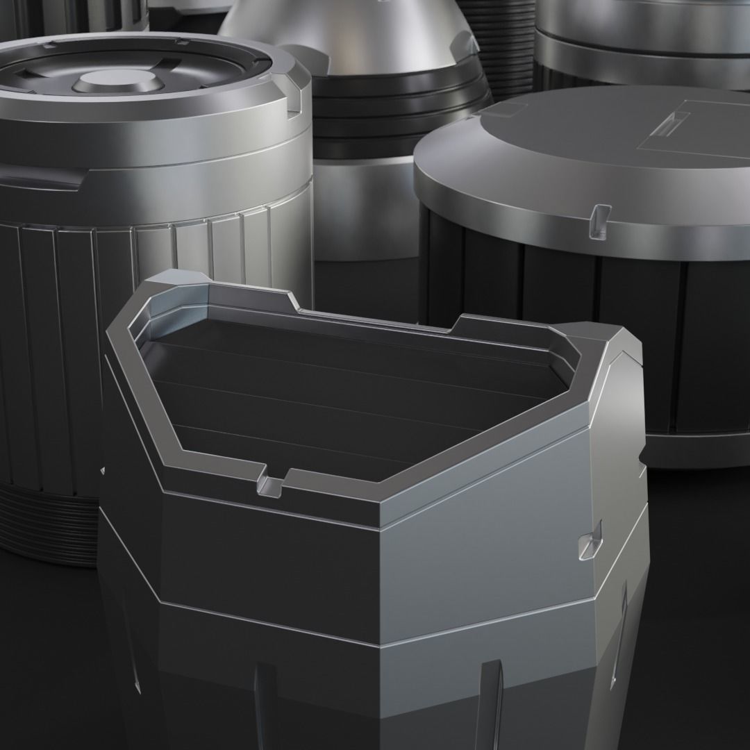 Sci-Fi Details Kit-Bash Set 3D model_14