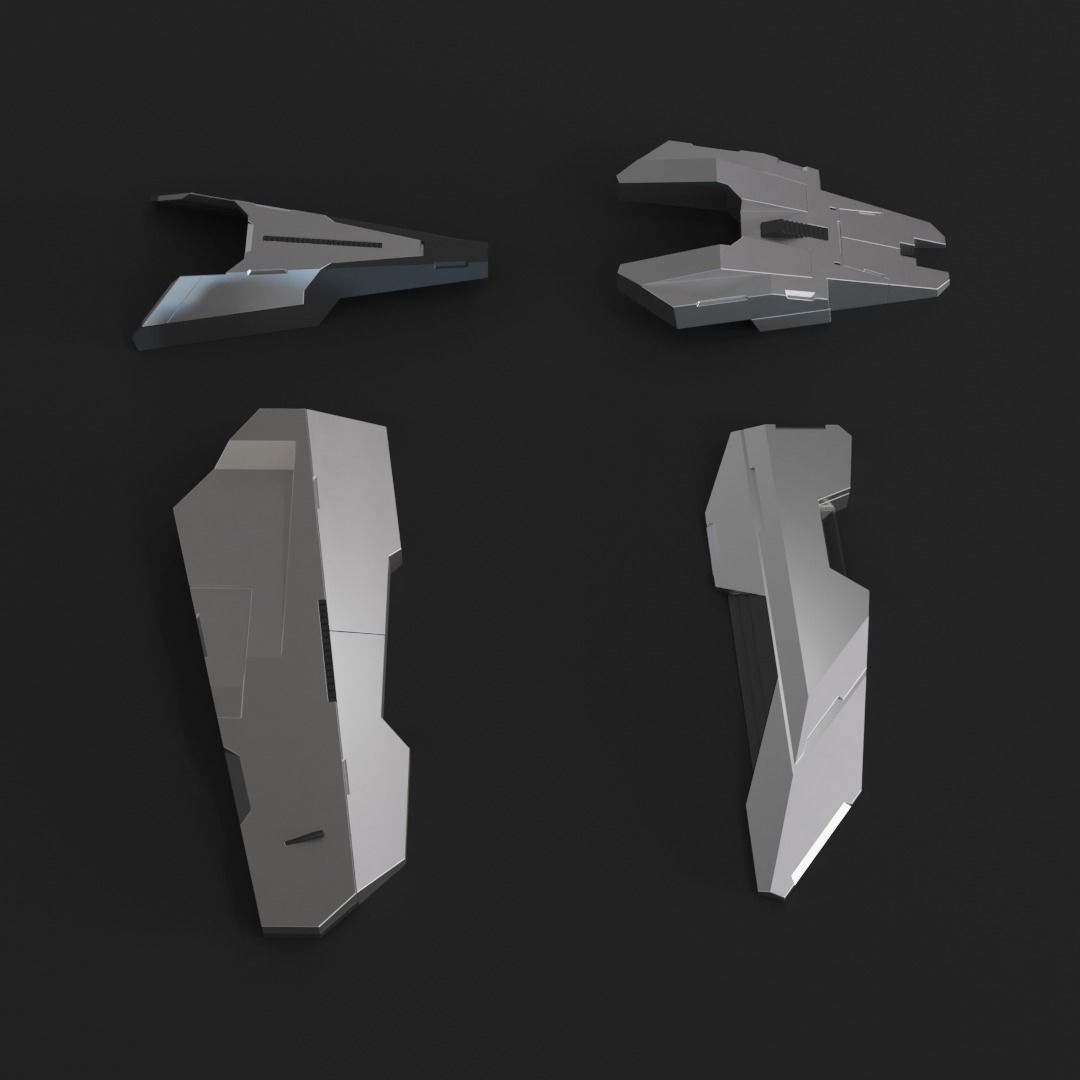 Sci-Fi Details Kit-Bash Set 3D model_6