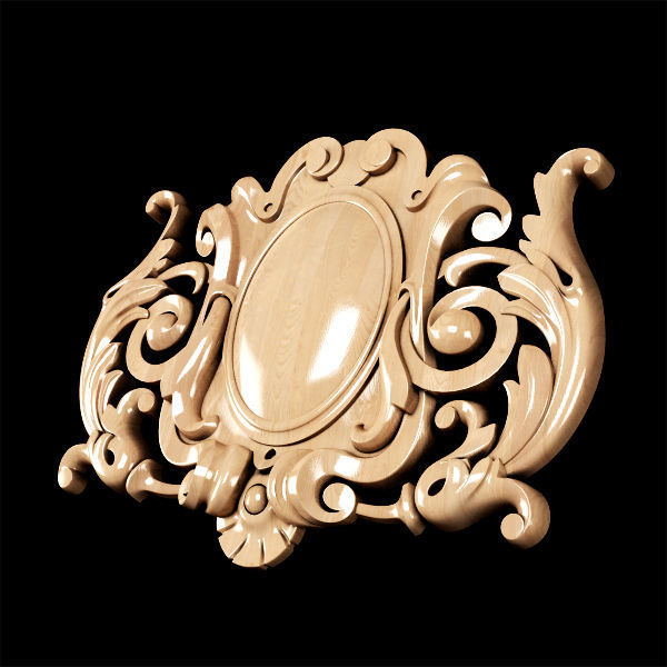 Collection of 30 models classical wood carving decor 3D model_44