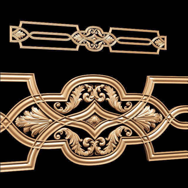 Collection of 30 models classical wood carving decor 3D model_140