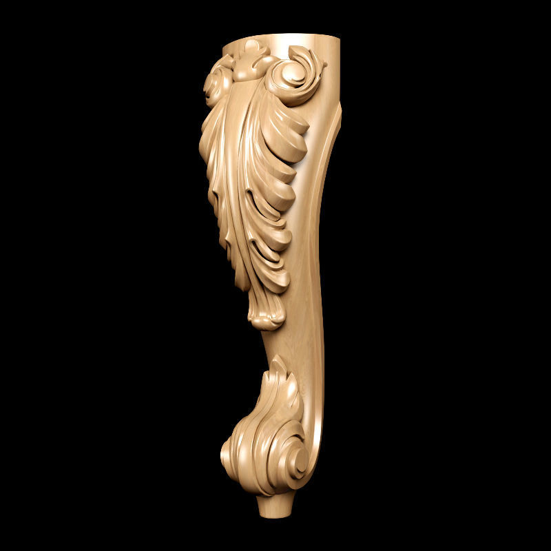 Collection of 30 models classical wood carving decor 3D model_122