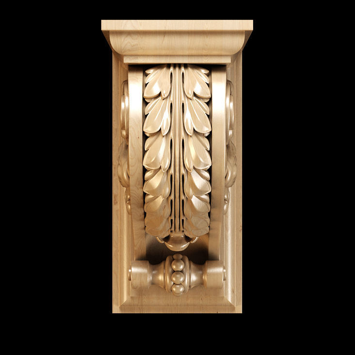 Collection of 30 models classical wood carving decor 3D model_56