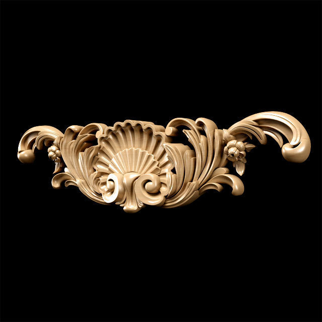 Collection of 30 models classical wood carving decor 3D model_73