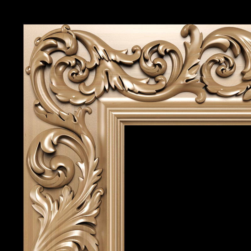 Collection of 30 models classical wood carving decor 3D model_113