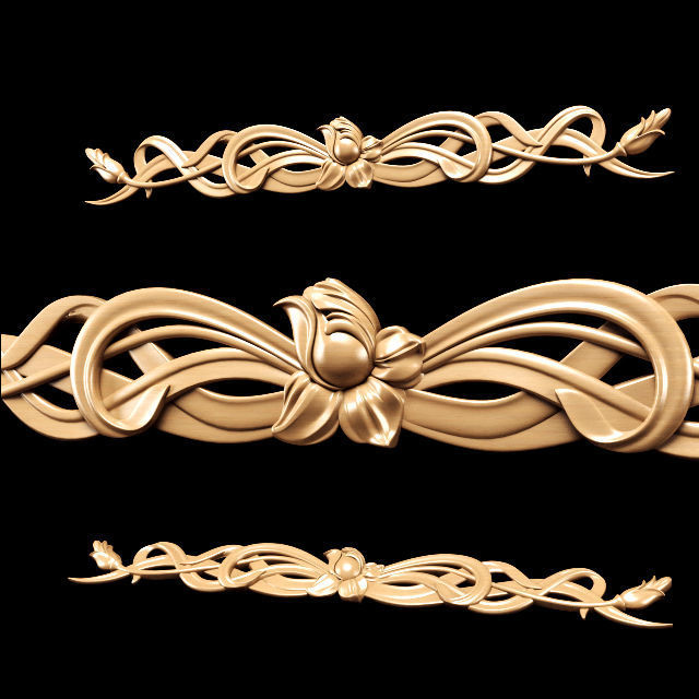 Collection of 30 models classical wood carving decor 3D model_101