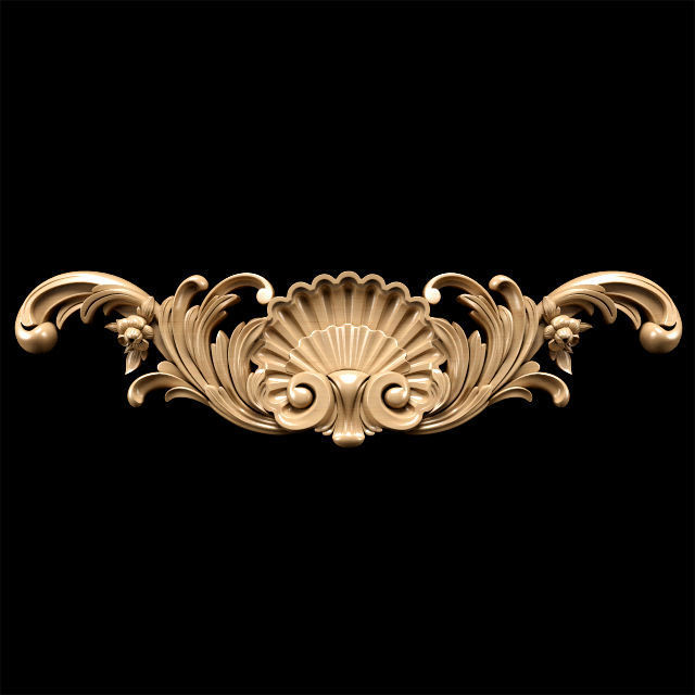 Collection of 30 models classical wood carving decor 3D model_72