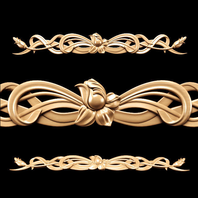 Collection of 30 models classical wood carving decor 3D model_100