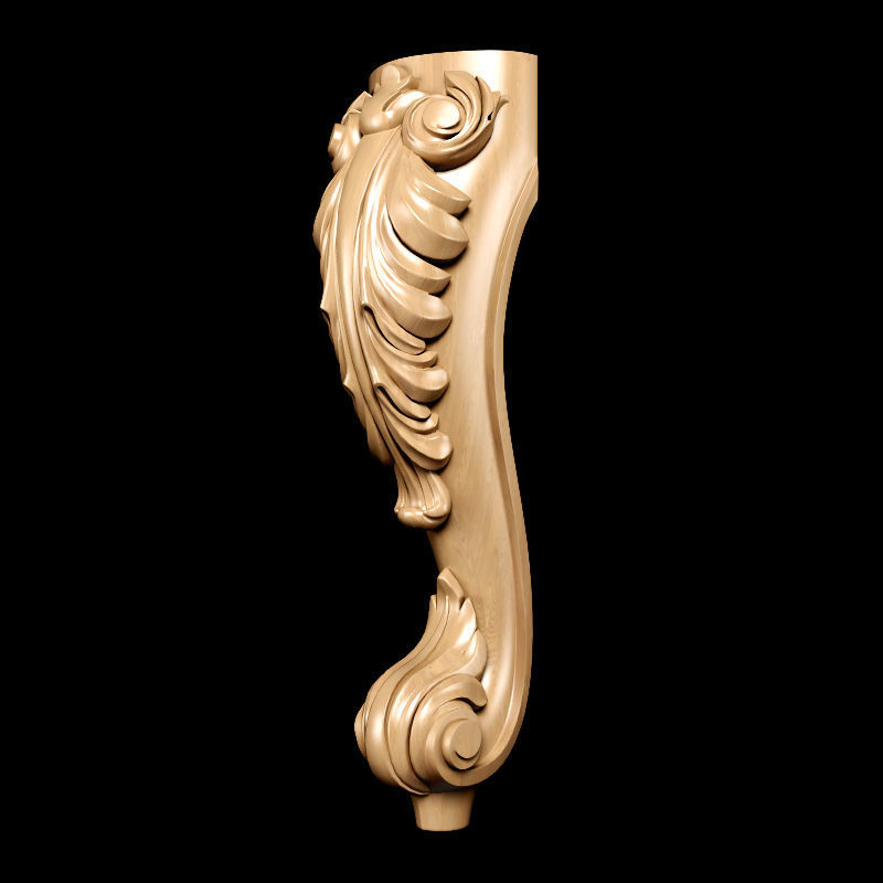 Collection of 30 models classical wood carving decor 3D model_123