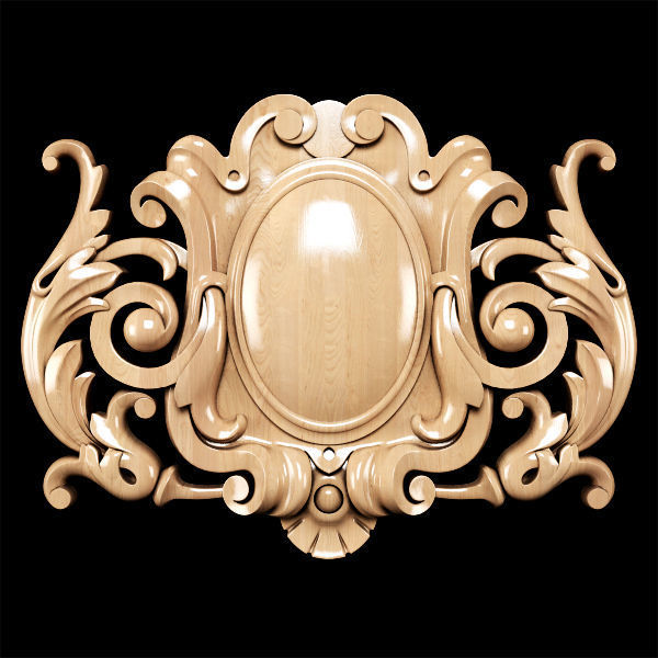 Collection of 30 models classical wood carving decor 3D model_41