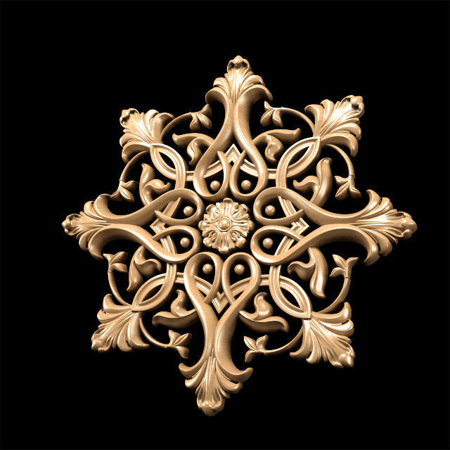 Collection of 30 models classical wood carving decor 3D model_145