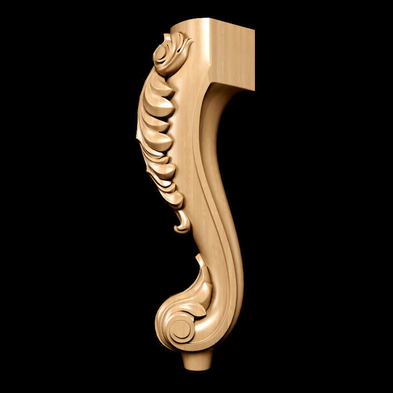 Collection of 30 models classical wood carving decor 3D model_124