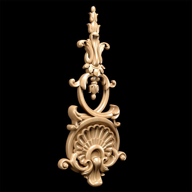 Collection of 30 models classical wood carving decor 3D model_64