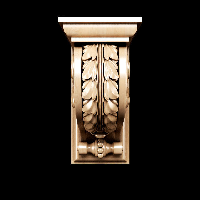 Collection of 30 models classical wood carving decor 3D model_54