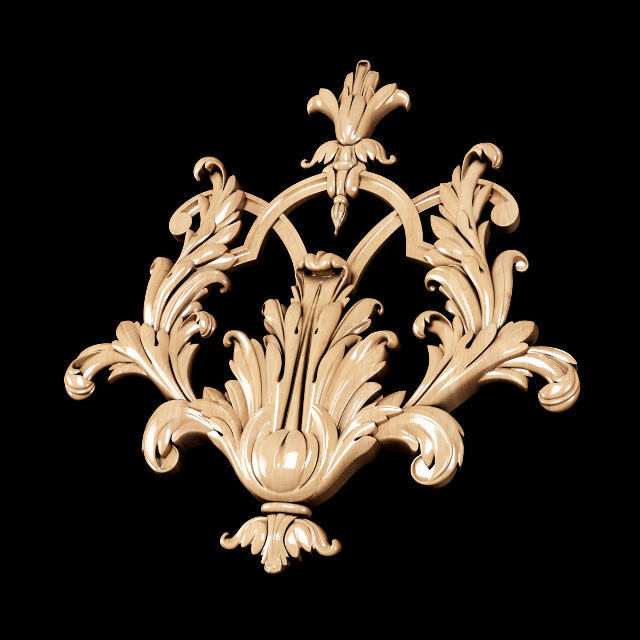 Collection of 30 models classical wood carving decor 3D model_46