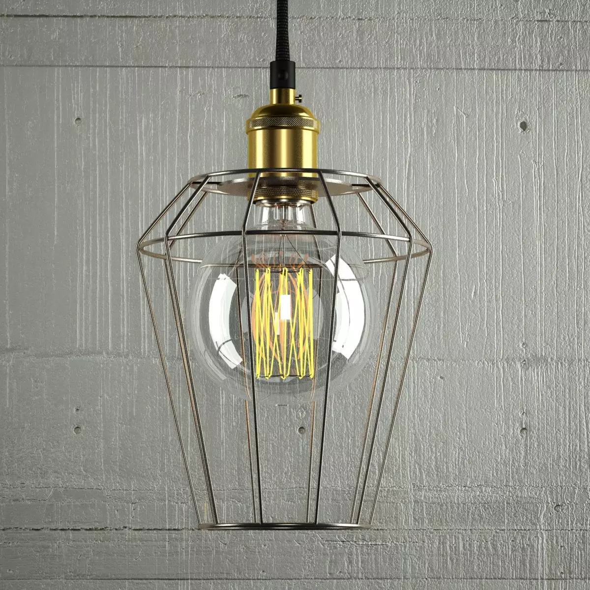 Hanging lamp 15 Loft Design 3D model
