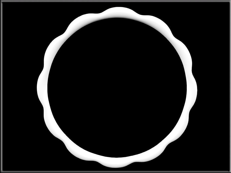 Flower Petals Band Ring Low-poly 3D model_8