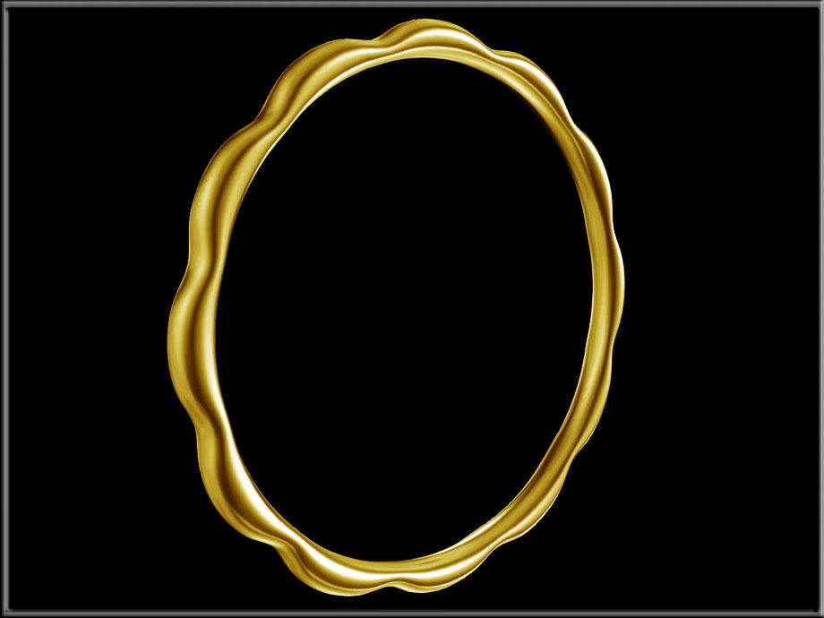 Flower Petals Band Ring Low-poly 3D model_2