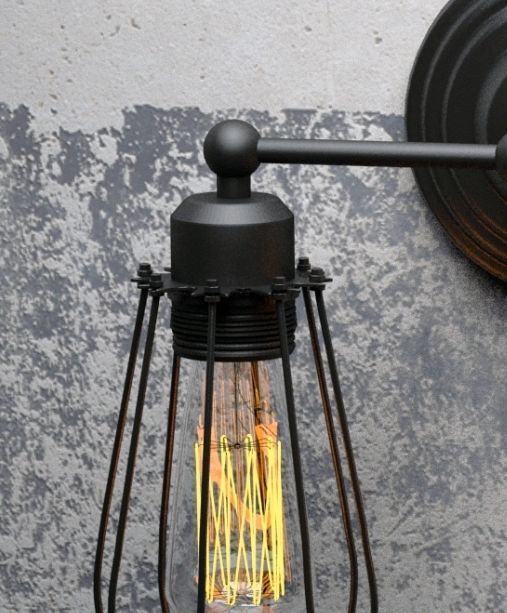 Sconce 5 Loft Design 3D model_1