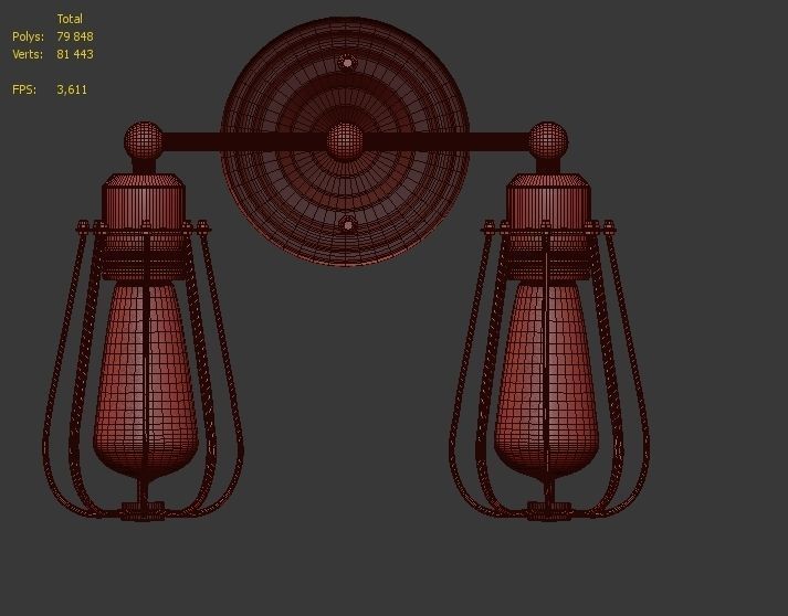 Sconce 5 Loft Design 3D model_4