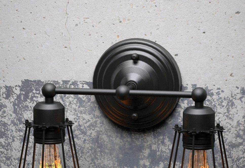 Sconce 5 Loft Design 3D model_2