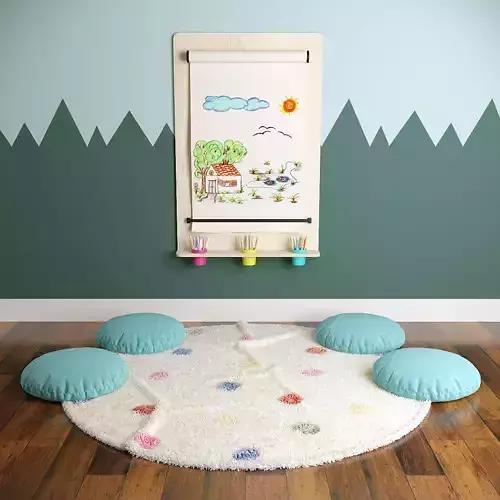  3D Kids Playing Room 3D model
