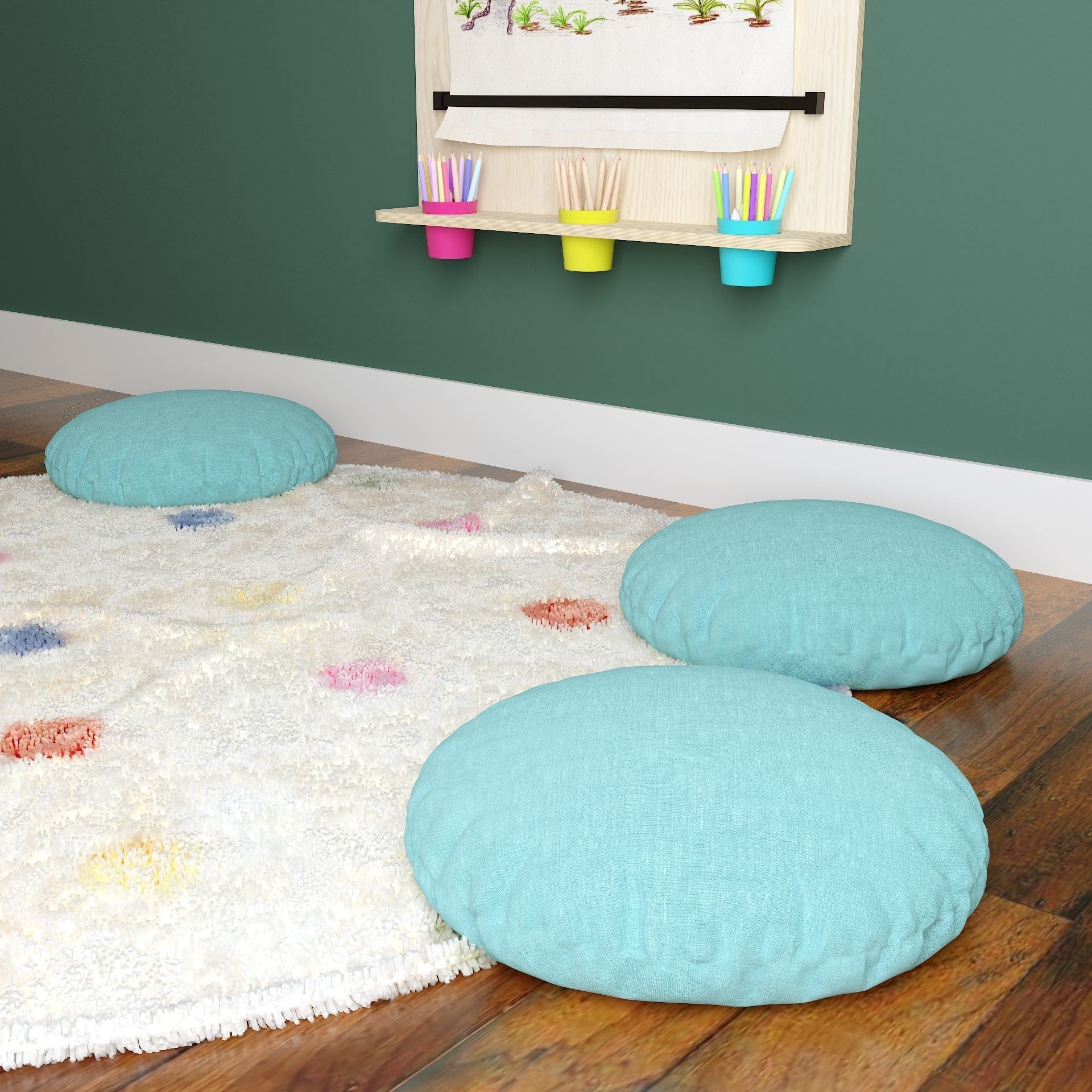  3D Kids Playing Room 3D model_5