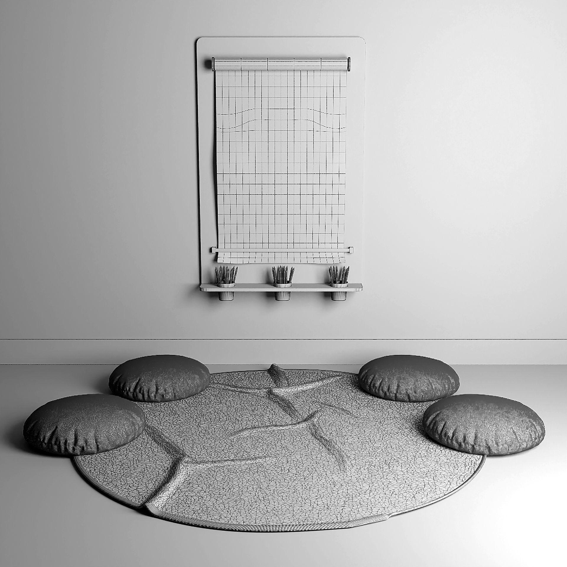  3D Kids Playing Room 3D model_4