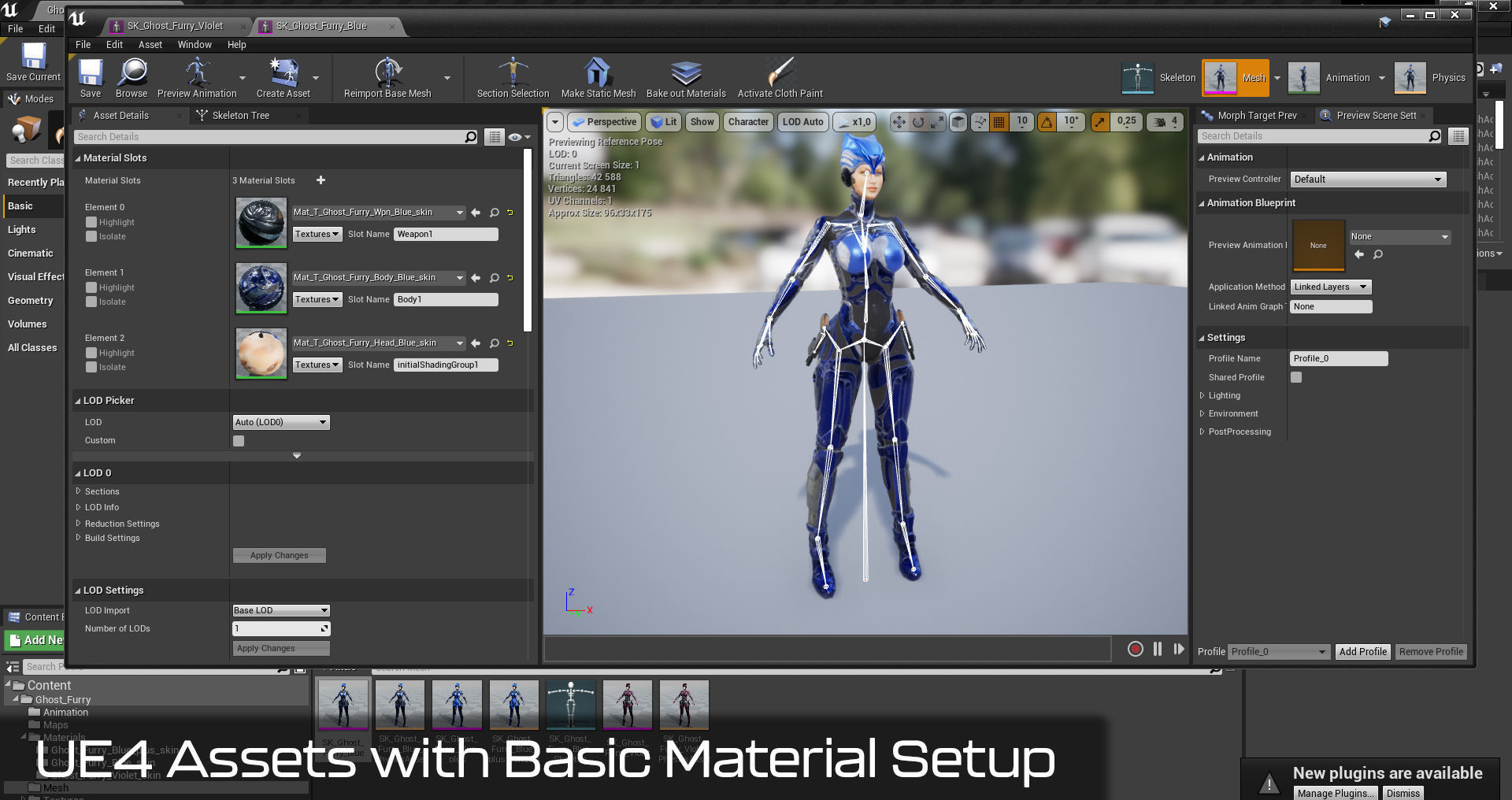 Low-poly model of the character Ghost Fury Low-poly 3D model_11