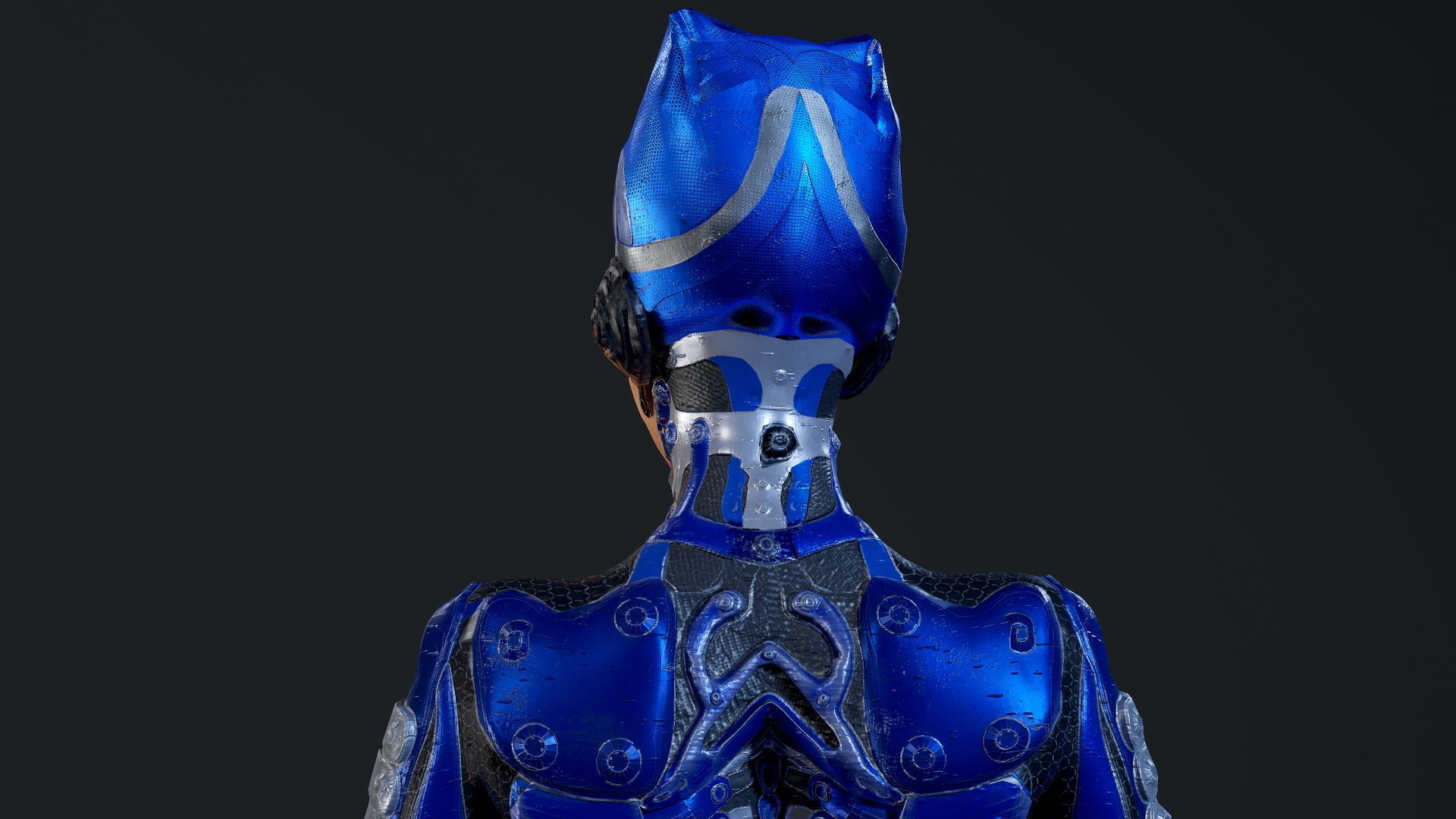 Low-poly model of the character Ghost Fury Low-poly 3D model_20