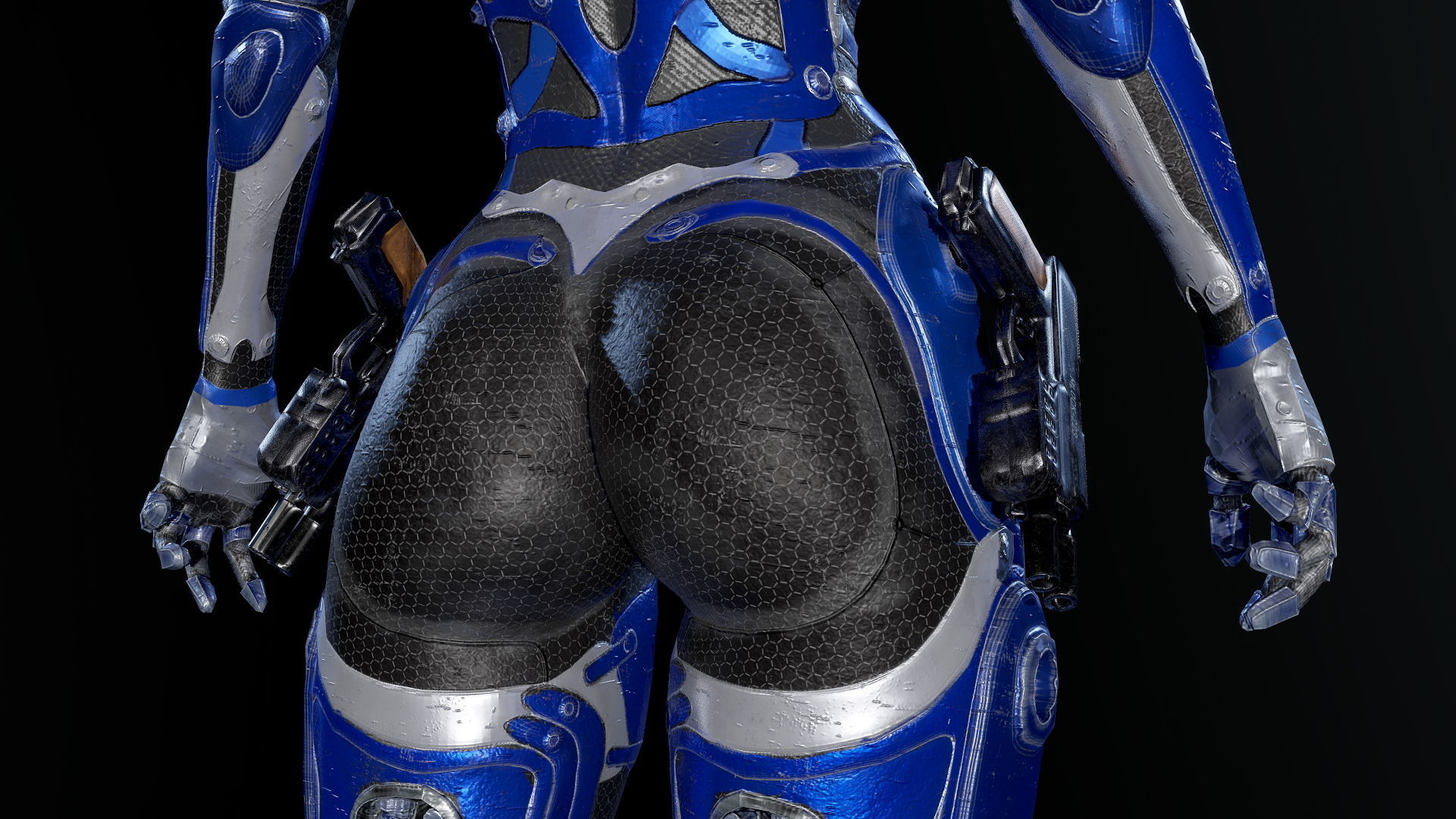 Low-poly model of the character Ghost Fury Low-poly 3D model_6