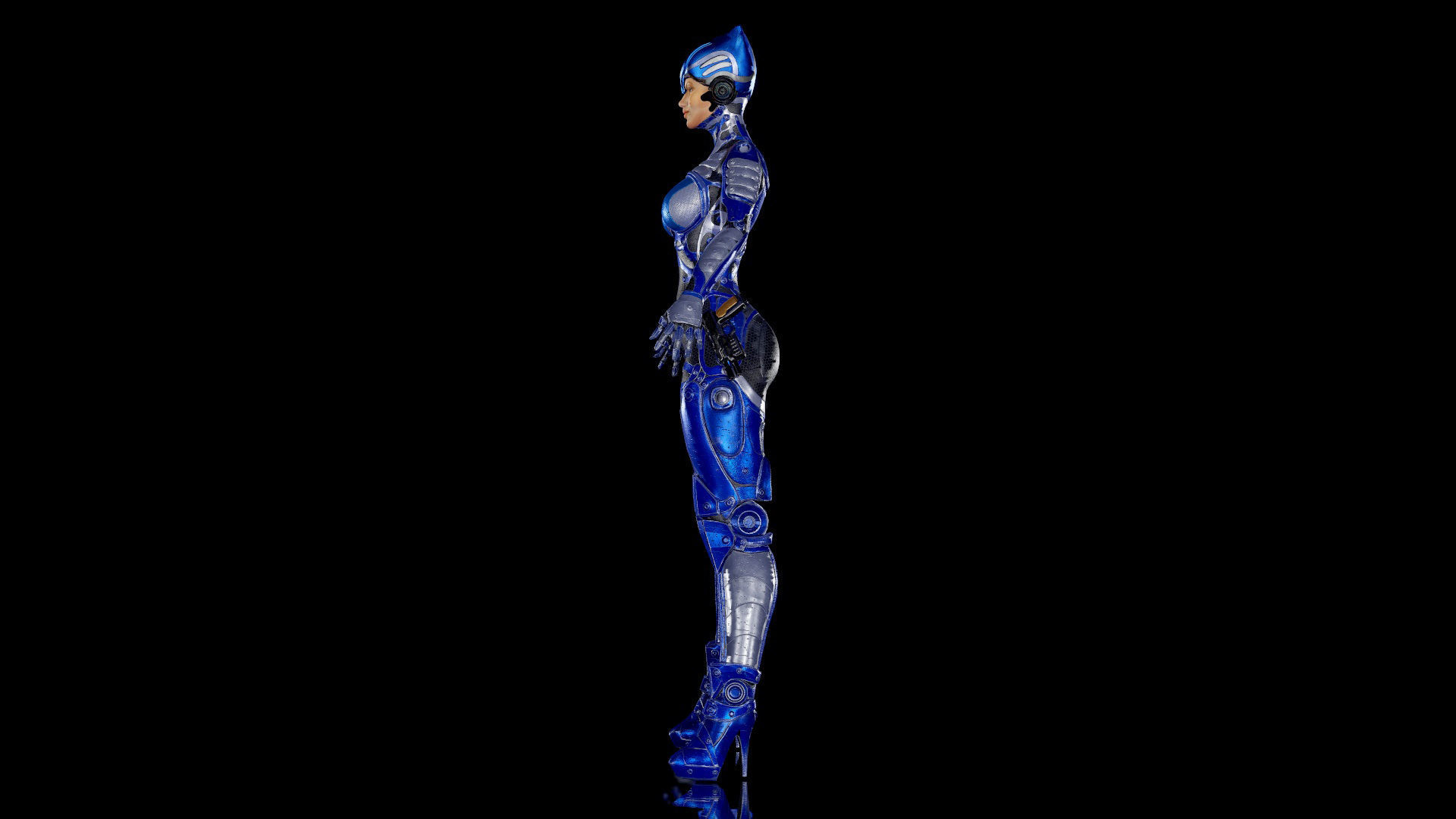 Low-poly model of the character Ghost Fury Low-poly 3D model_16