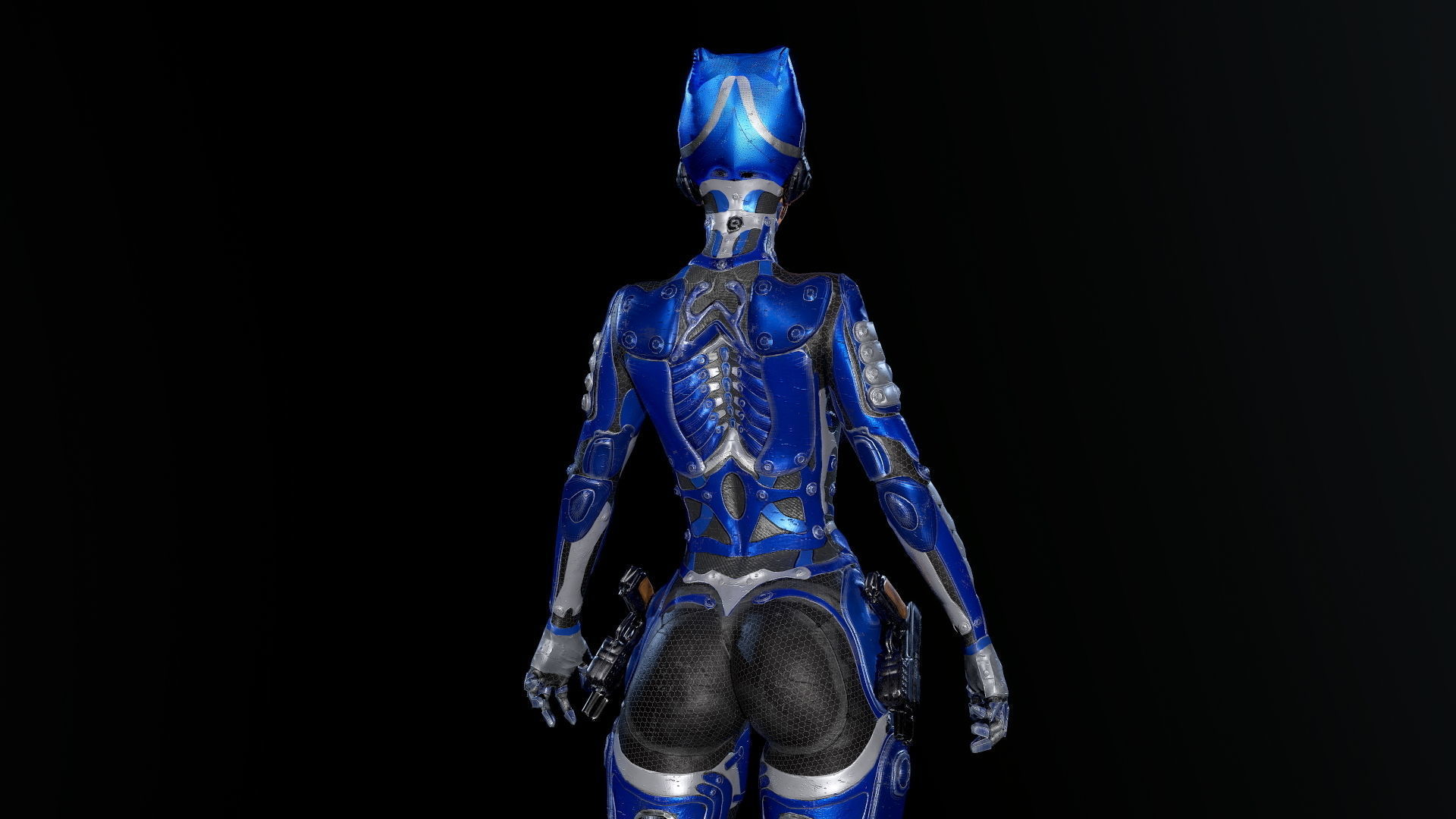 Low-poly model of the character Ghost Fury Low-poly 3D model_19