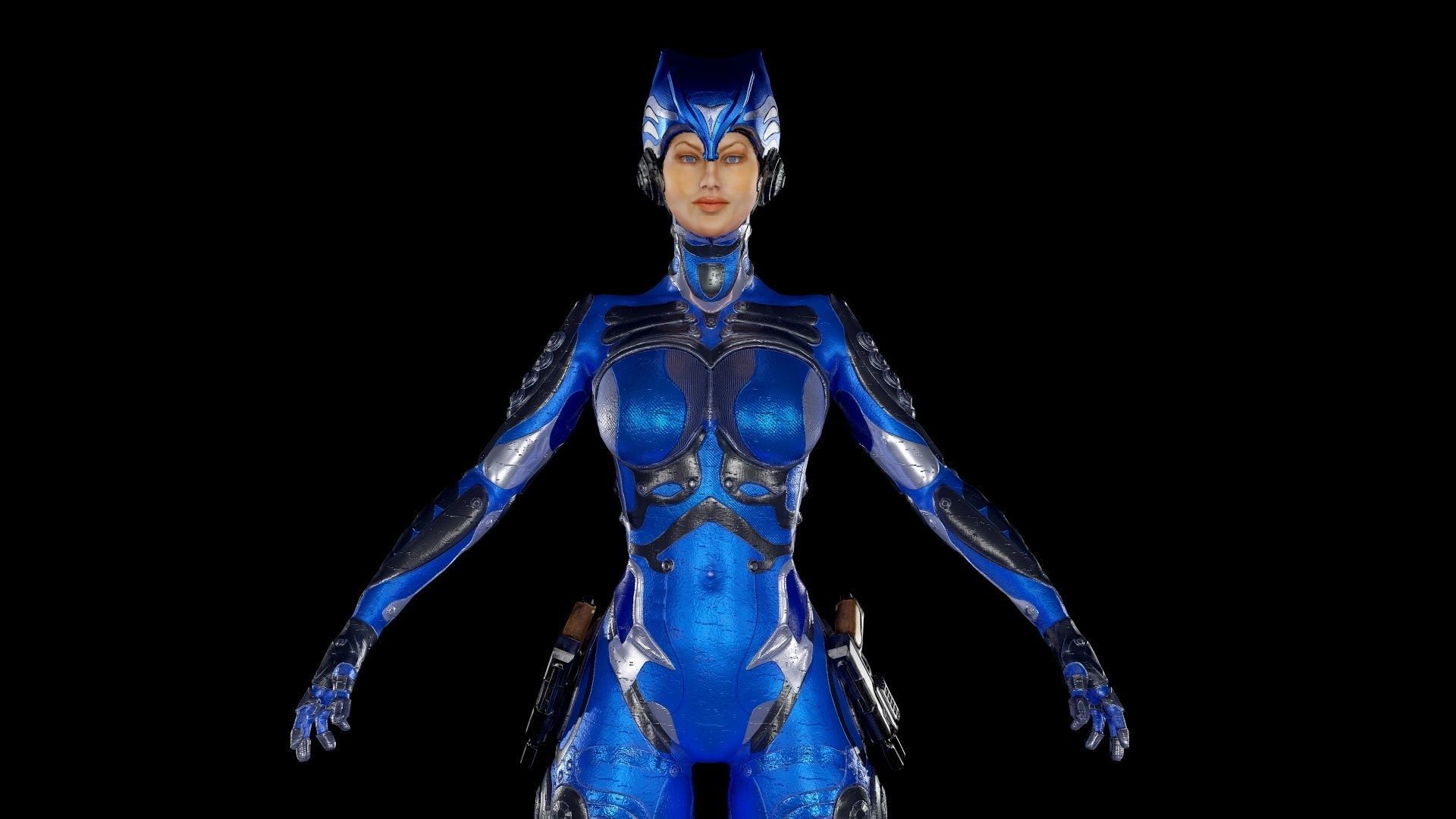 Low-poly model of the character Ghost Fury Low-poly 3D model_23