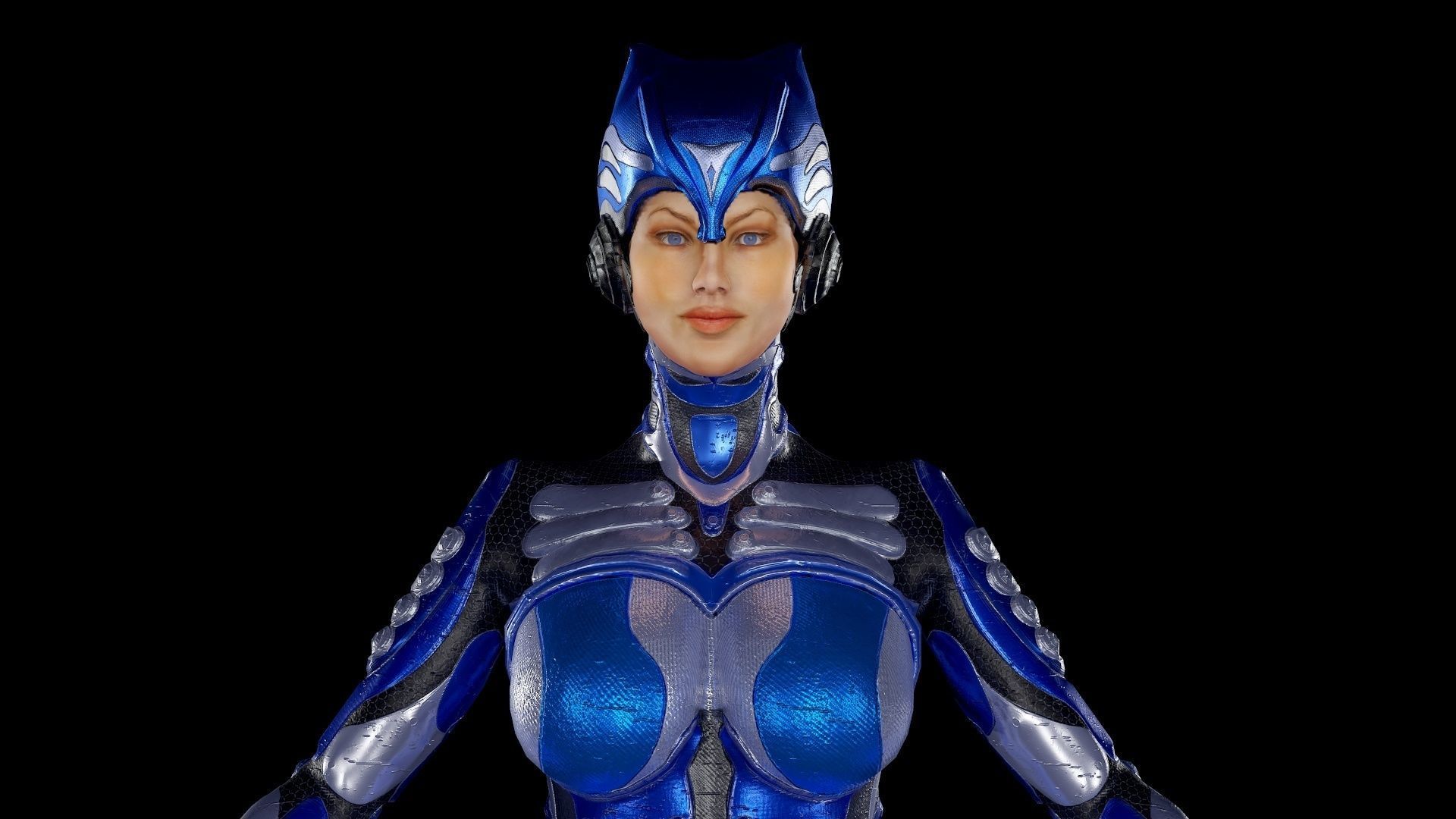 Low-poly model of the character Ghost Fury Low-poly 3D model_15